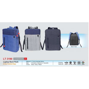 [Laptop Back Pack] Laptop Back Pack (Fully Padded Bag) - LT3190